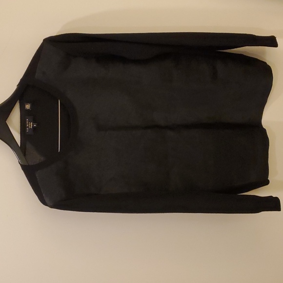 Like new Ted Baker cowhide leather front sweater